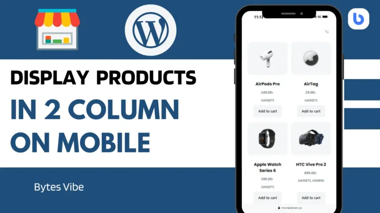 How to Display WooCommerce Products in Two Columns Layout on Mobile View